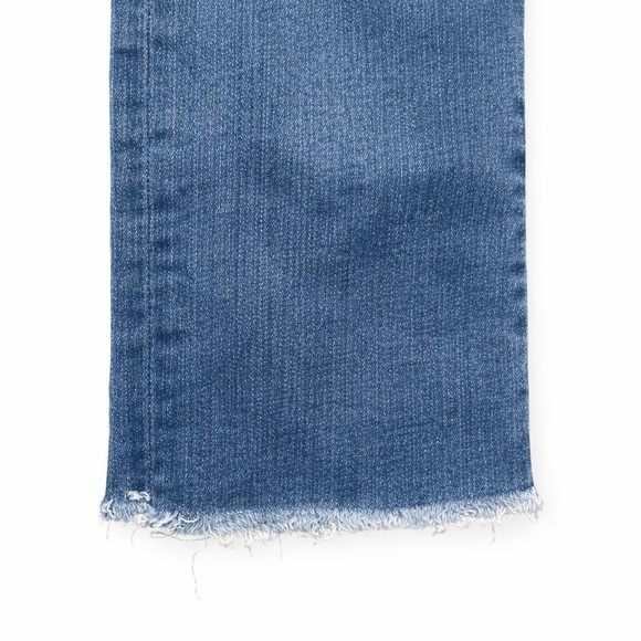 MOTHER The Hustler Ankle Fray Jeans Women’s Size 29 Blue Wash Raw Hem - Picture 4 of 9